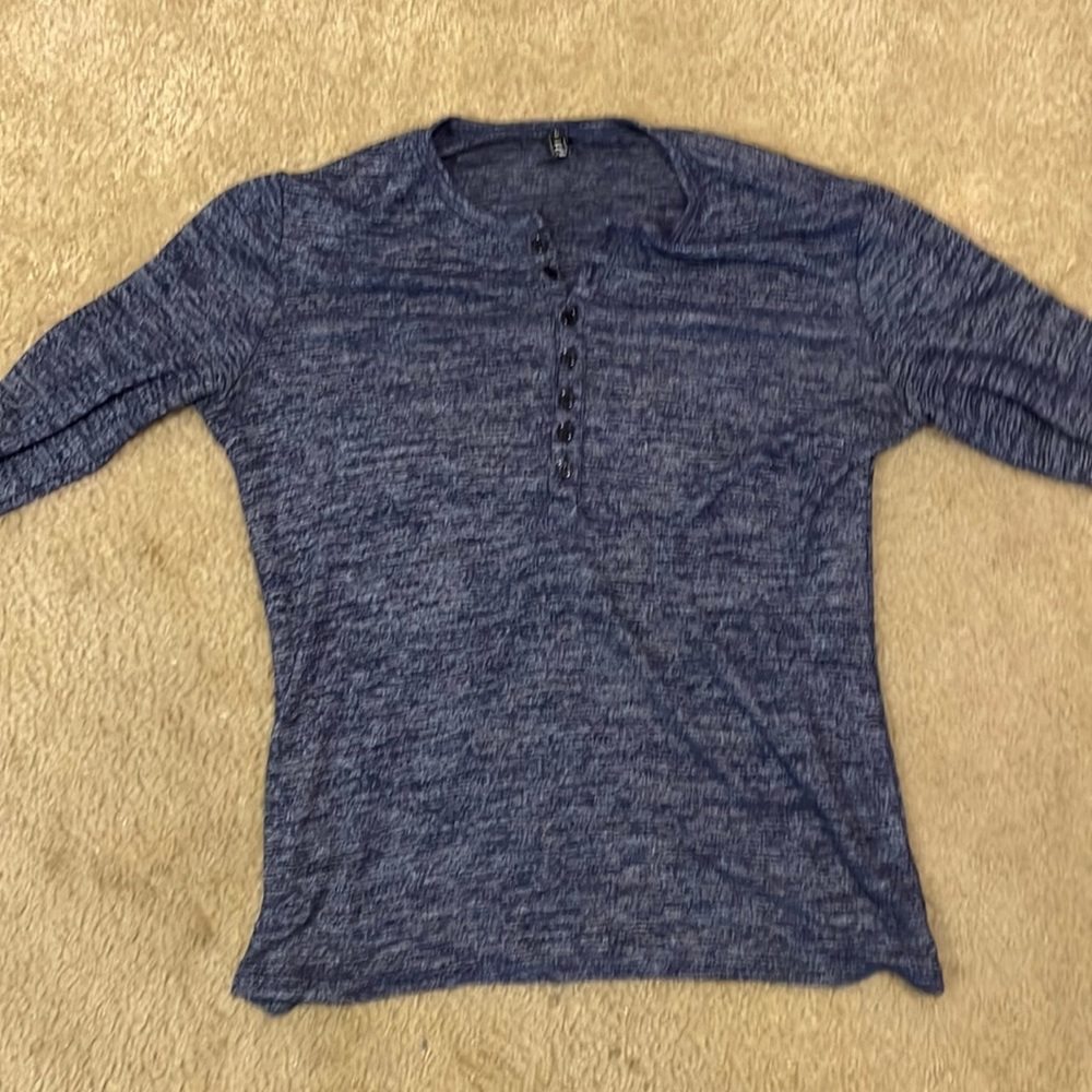 Wulful brand large blue long sleeve shirt